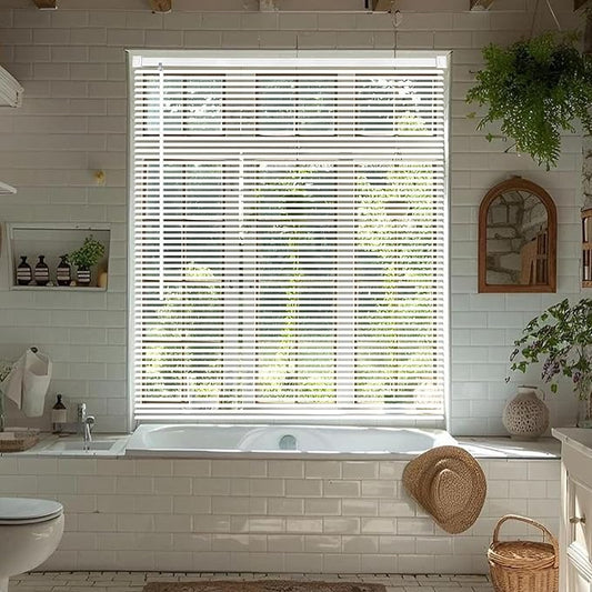 Cordless Vinyl Mini L Blinds 31" W x 72" H, Light Filtering, Arrive 1/2 Inch by Unknown