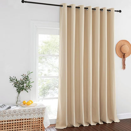 NICETOWN Sliding Door Curtain for Living Room, Grommet Blackout Patio Door - Image 2