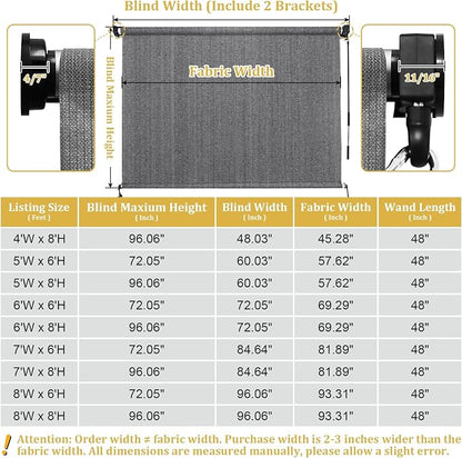 Shade&Beyond Outdoor Roller Shades - Image 3