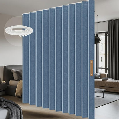 Room Divider Curtain Sets with Flexible Ceiling Track, Privacy Soundproof by AJAZZ