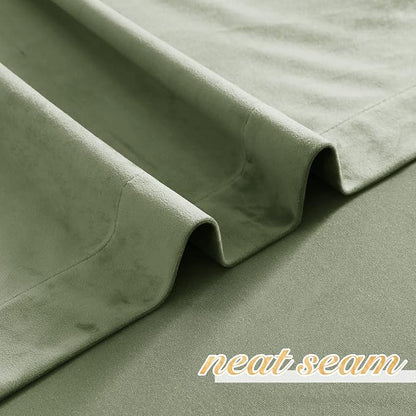 NICETOWN Super Soft Velvet Curtains 72 inches, Sound Reducing Cold Heat - Image 6