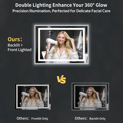 38"x26" LED Bathroom Mirror - Image 3