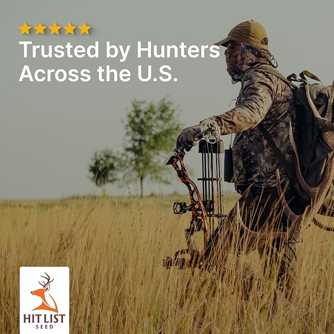 Screening Food Plot Seeds for Deer - Annual Mix - Egyptian Wheat, Sorghum (Grain/Sudangrass) - Spring, Summer & Fall Planting - 3 lbs