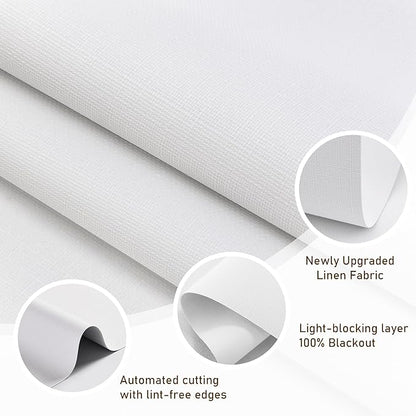 AOSKY Linen Roller Blinds Shades - Image 2