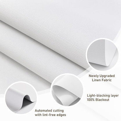 AOSKY Linen Roller Blinds Shades - Image 2