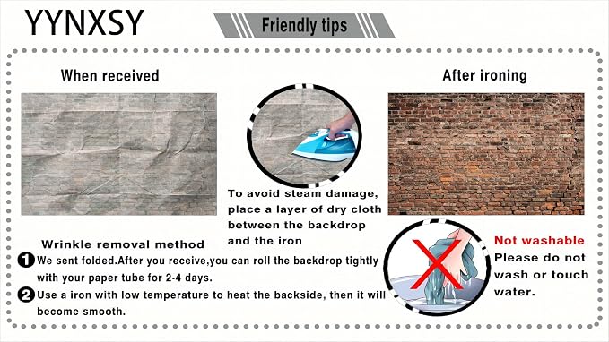 YYNXSY 7X5FT Large Fabric Brick Background - Image 7