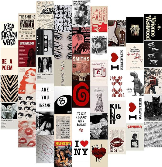 KBKBART 50Pcs Downtown Girl Room Decor, Y2k Wall Art Prints by KBKBART