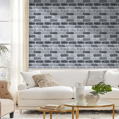 Commomy 3D Peel and Stick Brick Tiles - Image 3