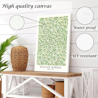 Induslyfe Large Framed Grass Wall Art Canvas Decor Set of 3, Matisse Framed - Image 5
