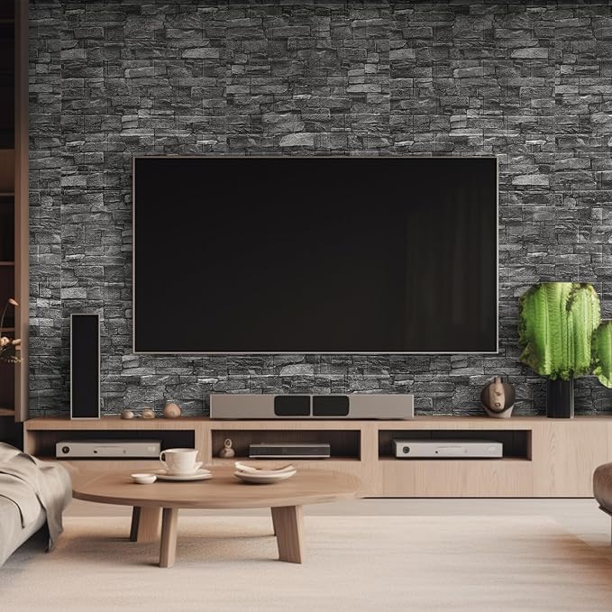 Yutianli 10PSC 3D Wall Panels Peel and Stick Faux Brick Wall Panels - Image 2