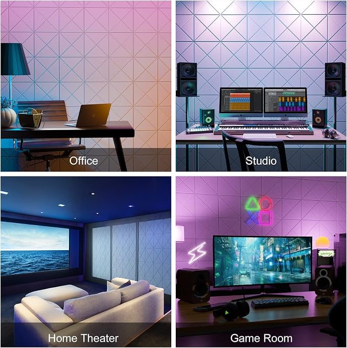 Sonicism 8 Pack X-Lined Acoustic Panels - Image 5