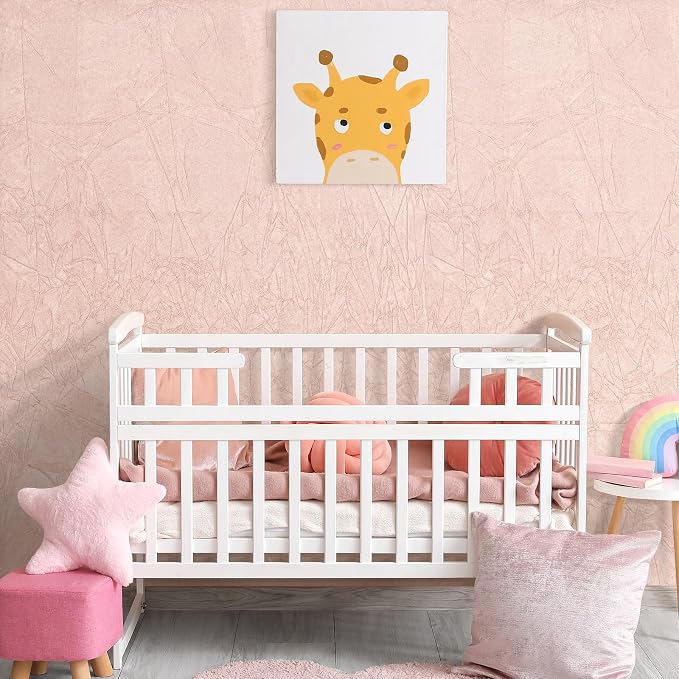 30"x160" Large Self Adhesive Soft Velvet Wallpaper Peel and Stick Light Pink - Image 6
