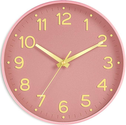 Roymnie Silent Wall Clocks Battery Operated 10 Inch-Modern Non Ticking Analog by Unknown
