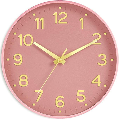 Roymnie Silent Wall Clocks Battery Operated 10 Inch-Modern Non Ticking Analog by Unknown