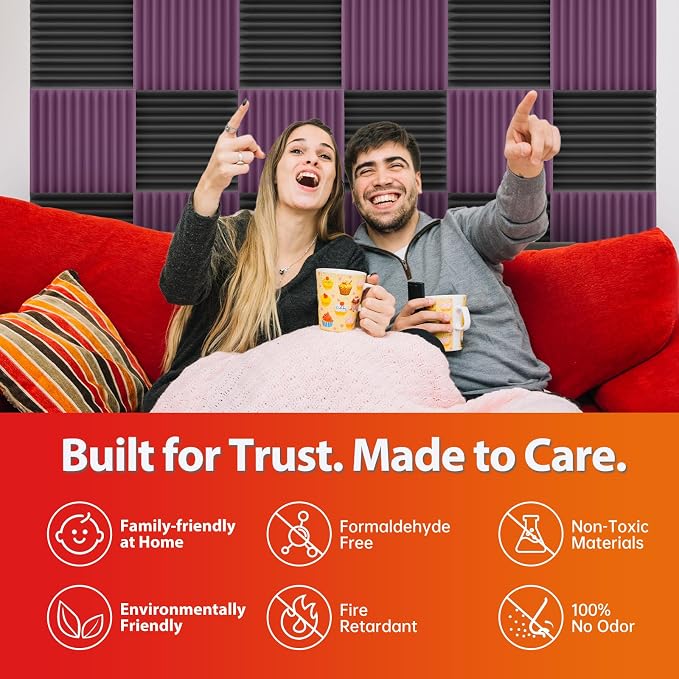 54 Pack Acoustic Panels – Sound Proof Foam Panels - Image 5