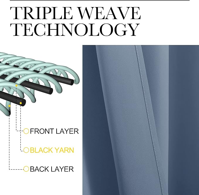 NICETOWN Faux Folding Accordion Doors, Front Door Curtains, Privacy Blackout - Image 4