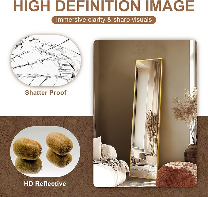 Delma Full Length Mirror, Large Floor Mirror - Image 5