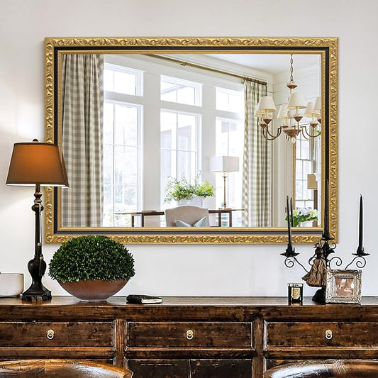 Vintage Gold Baroque Mirror, Decorative Wall Mirrors - Image 2