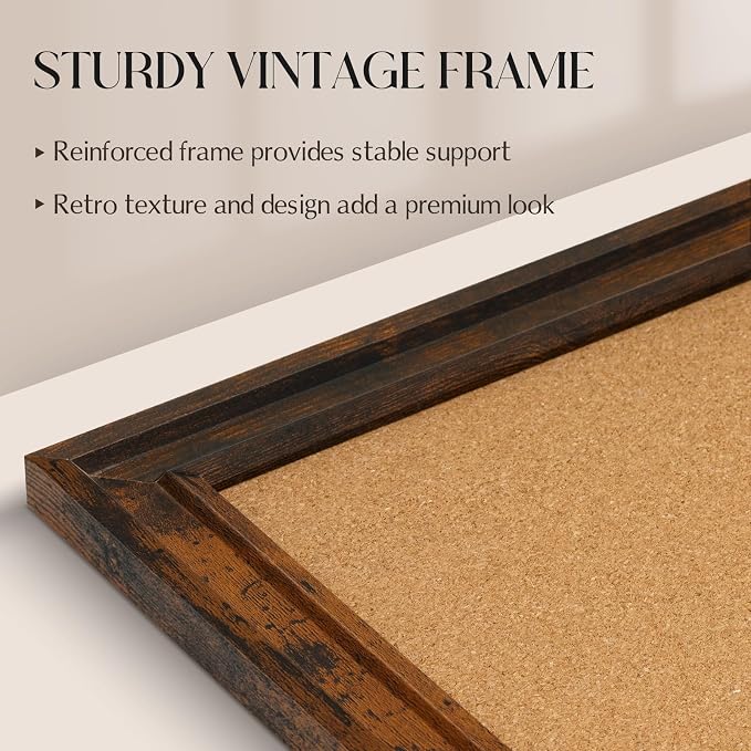 Cork Bulletin Board, Hanging Pin Board - Image 3