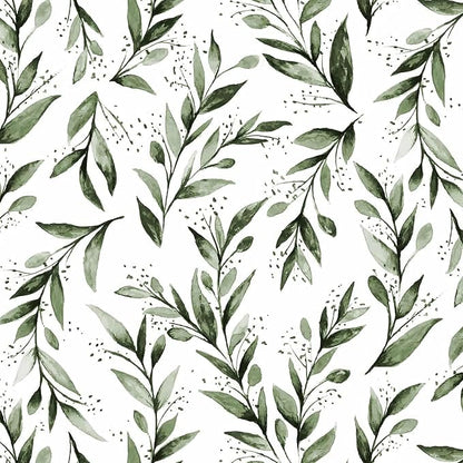Livebor Green Leaf Wallpaper Peel and Stick Olive Leaf Contact Paper 17.7inch x - Image 9