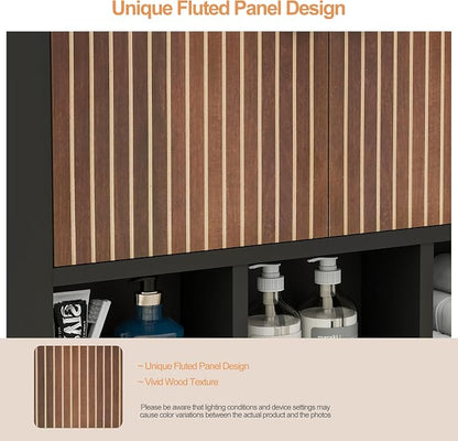 Bathroom Wall Cabinet, Wooden Medicine Cabinet - Image 4
