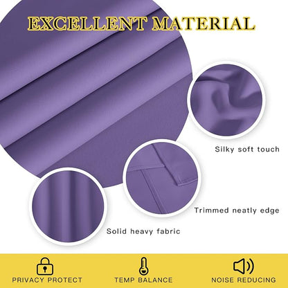 NICETOWN Blackout Short Curtain 63 inches Long - Image 2