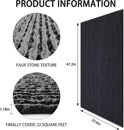 KASARO 3D Faux Stone Wall Panels, Flowstone Wall Covering Panels Accent - Image 4
