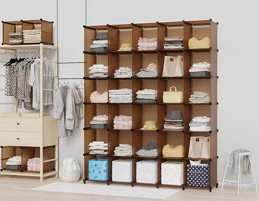 HOMIDEC Cube Storage Organizer 16-Cube Storage Shelf, Closet Organizer - Image 2