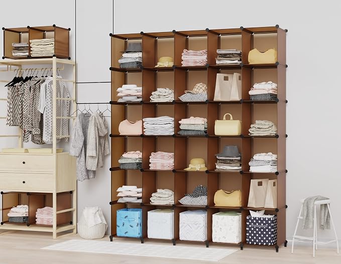 HOMIDEC Closet Organizers and Storage, 9 Cube Storage Organizer Cubes, Portable - Image 2