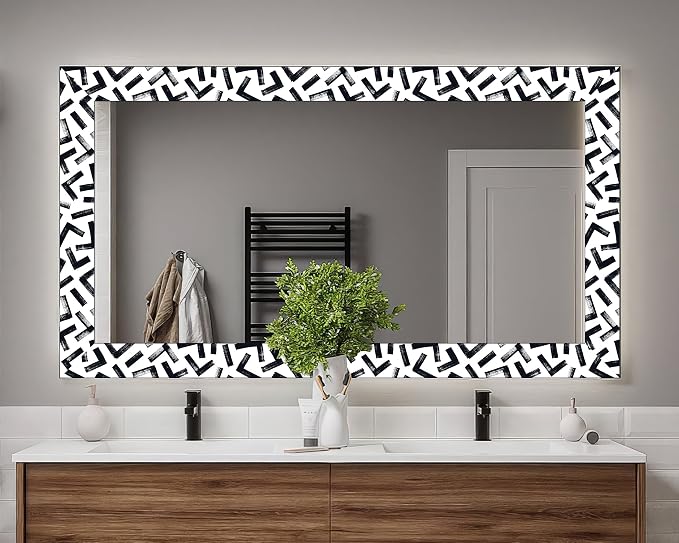FLFK Black and White Design Wallpaper Border - Image 3