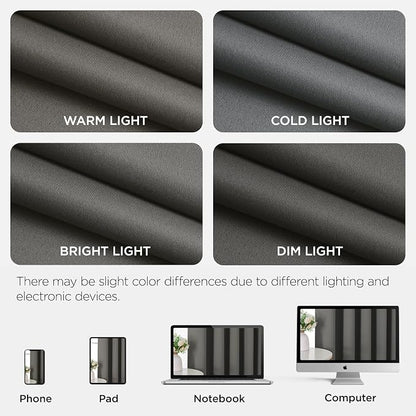 Joydeco Blackout Patio Sliding Door Curtains 84 Inches Long, Grommet Privacy - Image 8