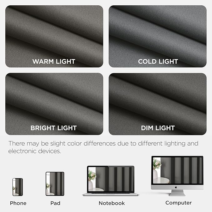 Joydeco Blackout Door Curtain for Doorway Privacy 90 Inches Long, Grommet - Image 8