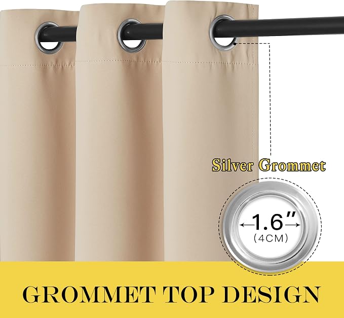NICETOWN Blackout Curtains for Windows 84 inch Long - Image 3