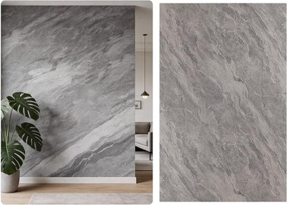 3D Wall Panels - 4PCS 47.2"x23.6" Faux Stone Wall Covering - MCM Modified Clay by NAMAII