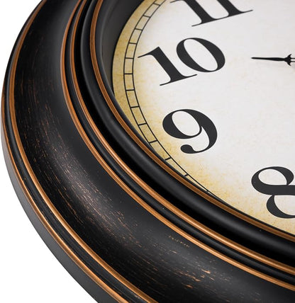 Yoiolclc 18 Inch Retro Large Wall Clock - Image 5