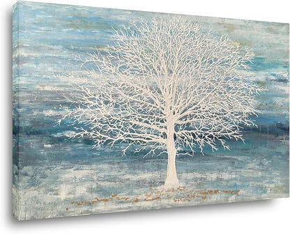 Yihui Arts Abstract Landscape Canvas Art Hand Painted 3D Tree Paintings by YihuiArts