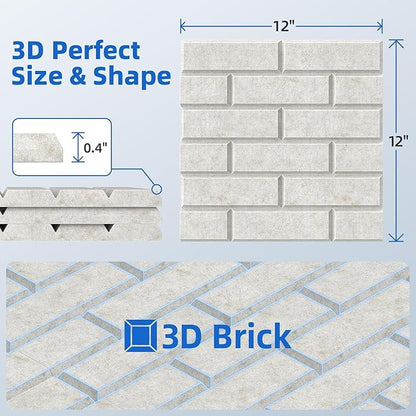 20 Pack Acoustic Panels with Self Adhesive, Soundproof Wall Panels, Brick Sound - Image 5