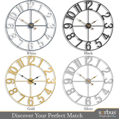 Sorbus Large Wall Clock for Living Room Decor - Image 7