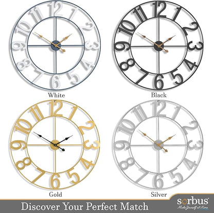 Sorbus Large Wall Clock for Living Room Decor - Image 7