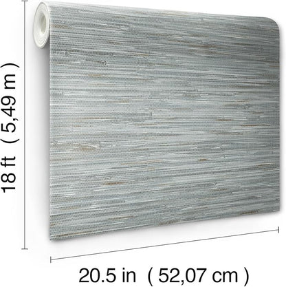 NuWallpaper Multicolor Grassweave Peel and Stick Wallpaper, Self Adhesive Wall - Image 9