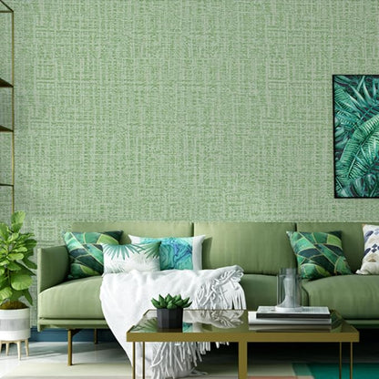 TANONE Contact Paper Peel and Stick, Grasscloth Green Wallpaper Self Adhesive - Image 4