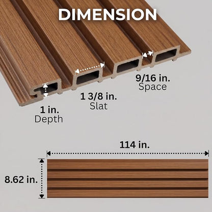 From Plain to Beautiful in Hours WPC Exterior Wall Slat Panels Waterproof - Image 2