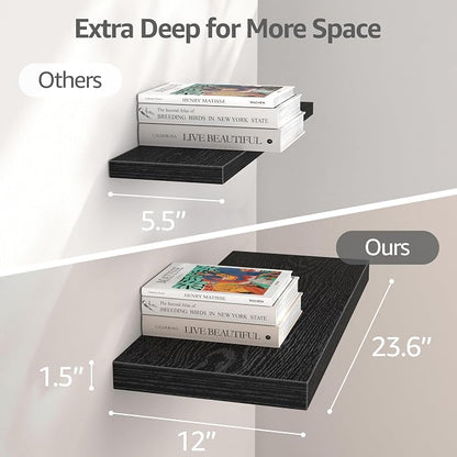 QEEIG 12" Deep Floating Shelves - Image 3