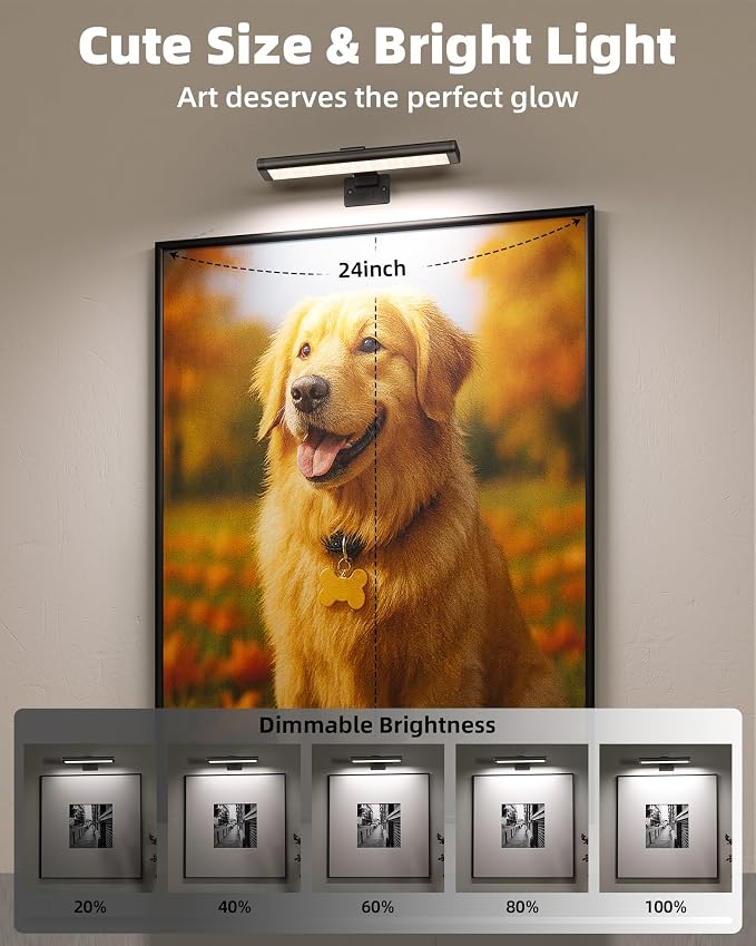 EZVALO Picture Light for Wall, Rechargeable 2400mAh Battery Lights Wireless - Image 5