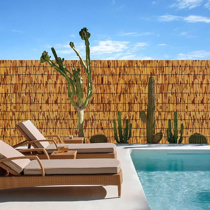 Bamboo Fence, Reed Fencing 4Feet High Bamboo Privacy Screen Outdoor - Image 5