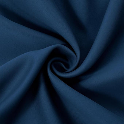 LEMOMO Navy Blackout Curtains/38 x 54 Inch Length/Set of Two Panels Grommet - Image 7