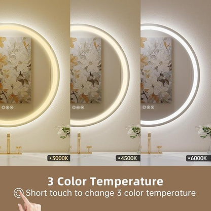 LOVESPEJO 36" Round LED Bathroom Mirror - Image 4