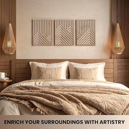 qmmp Modern Wooden Wall Sculptures - Image 4