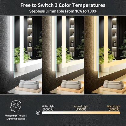 40"x30" LED Bathroom Mirror - Image 7