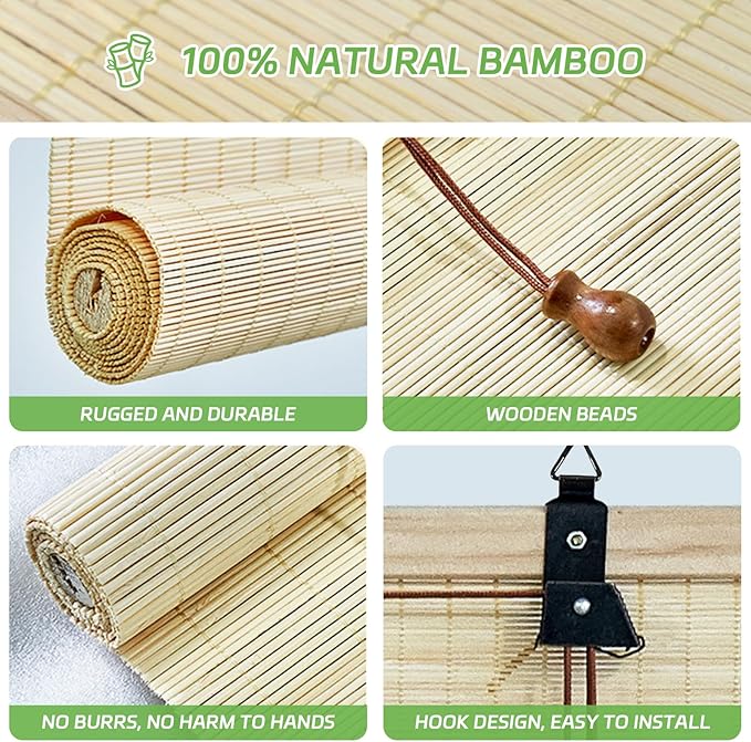 Bamboo Shades for Indoor Windows - Image 3